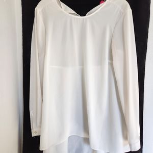 Vince Camuto/ Semi Sheer Ivory Blouse